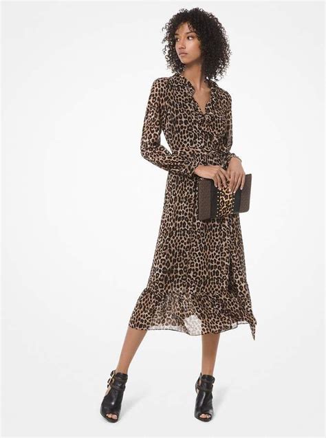 michael kors shirt dress leopard review|Michael Kors long summer dresses.